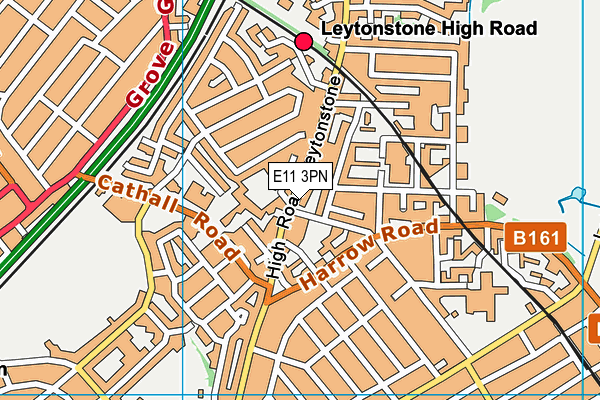 E11 3PN map - OS VectorMap District (Ordnance Survey)