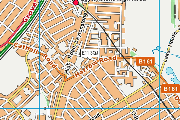 E11 3QJ map - OS VectorMap District (Ordnance Survey)