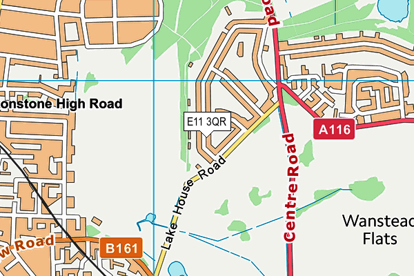 E11 3QR map - OS VectorMap District (Ordnance Survey)