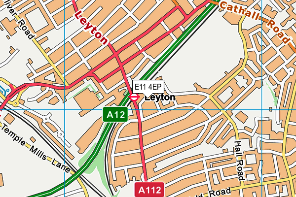 E11 4EP map - OS VectorMap District (Ordnance Survey)