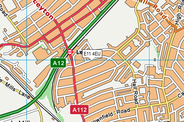 E11 4EU map - OS VectorMap District (Ordnance Survey)