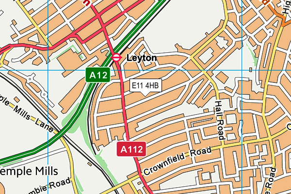 E11 4HB map - OS VectorMap District (Ordnance Survey)