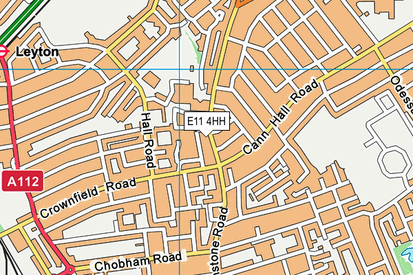 E11 4HH map - OS VectorMap District (Ordnance Survey)