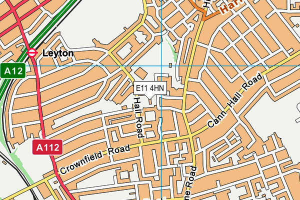 E11 4HN map - OS VectorMap District (Ordnance Survey)