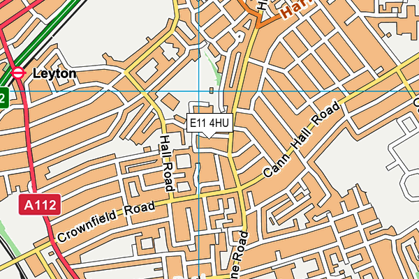 E11 4HU map - OS VectorMap District (Ordnance Survey)