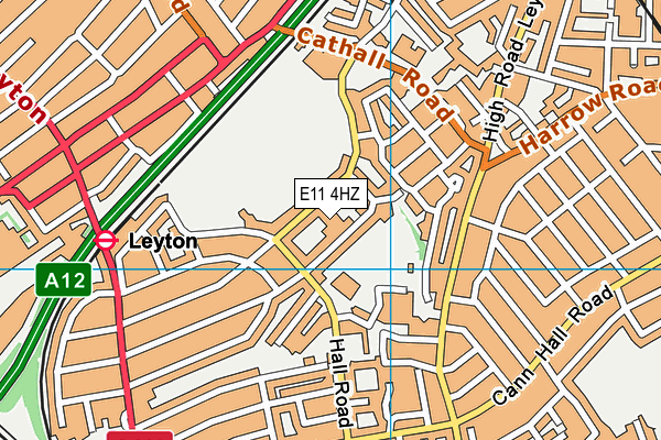 E11 4HZ map - OS VectorMap District (Ordnance Survey)