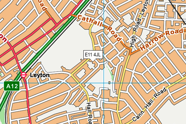 E11 4JL map - OS VectorMap District (Ordnance Survey)