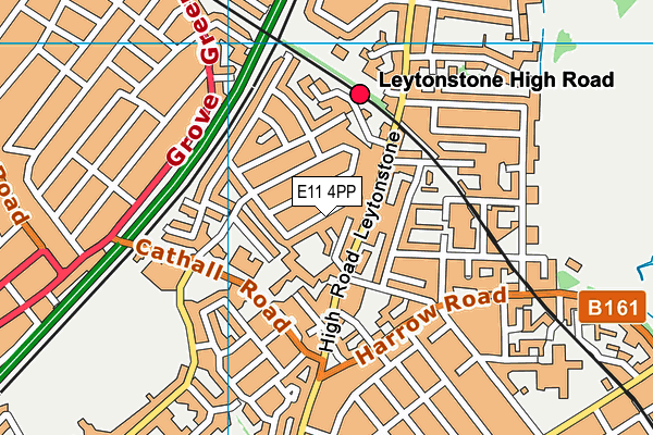 E11 4PP map - OS VectorMap District (Ordnance Survey)