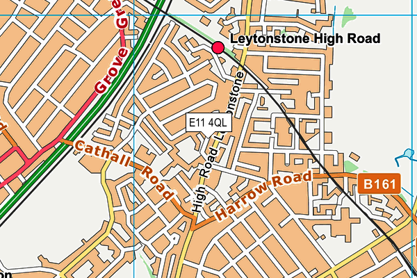 E11 4QL map - OS VectorMap District (Ordnance Survey)