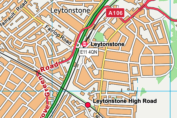 George Tomlinson Primary School map (E11 4QN) - OS VectorMap District (Ordnance Survey)