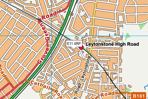 E11 4RP map - OS VectorMap District (Ordnance Survey)