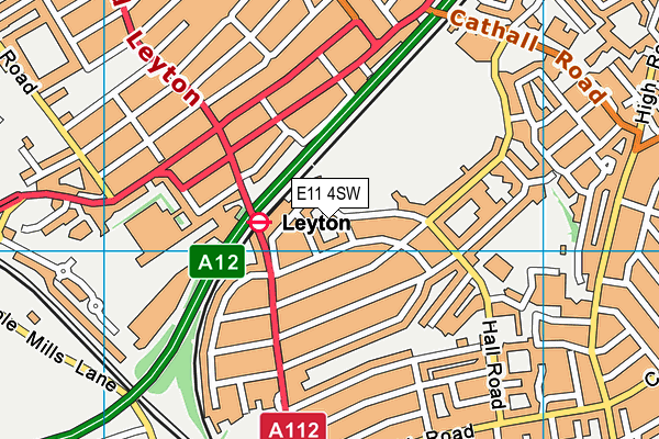 E11 4SW map - OS VectorMap District (Ordnance Survey)