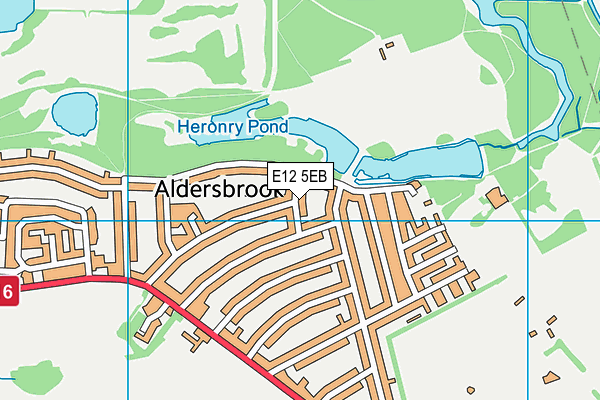 E12 5EB map - OS VectorMap District (Ordnance Survey)