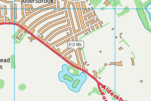 E12 5EL map - OS VectorMap District (Ordnance Survey)