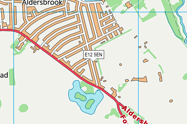 E12 5EN map - OS VectorMap District (Ordnance Survey)