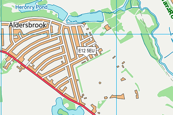 E12 5EU map - OS VectorMap District (Ordnance Survey)