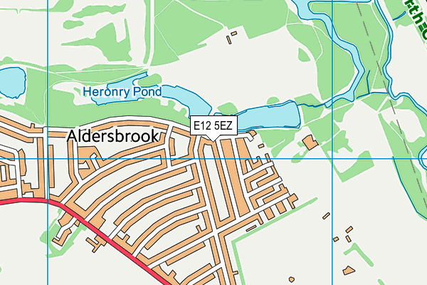 E12 5EZ map - OS VectorMap District (Ordnance Survey)