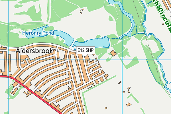 E12 5HP map - OS VectorMap District (Ordnance Survey)