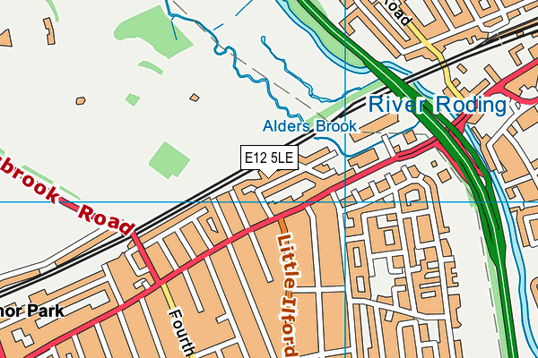 E12 5LE map - OS VectorMap District (Ordnance Survey)