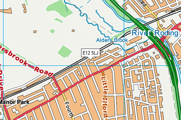 E12 5LJ map - OS VectorMap District (Ordnance Survey)