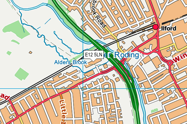 E12 5LN map - OS VectorMap District (Ordnance Survey)