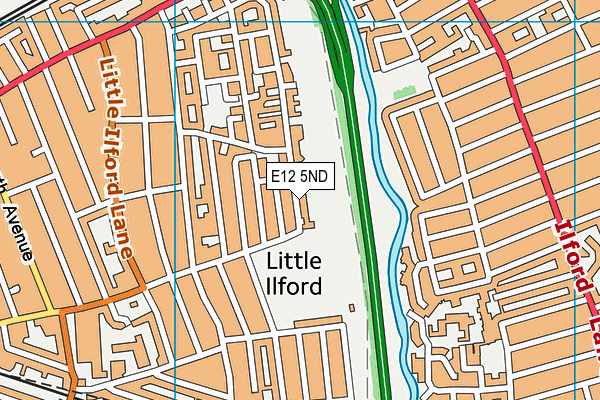 E12 5ND map - OS VectorMap District (Ordnance Survey)