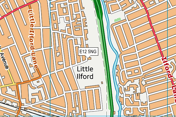 E12 5NG map - OS VectorMap District (Ordnance Survey)