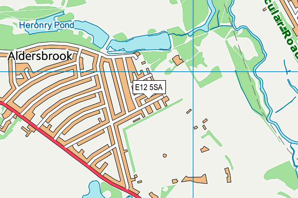 E12 5SA map - OS VectorMap District (Ordnance Survey)