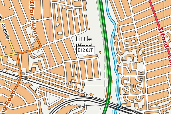 Little Ilford Park map (E12 6JT) - OS VectorMap District (Ordnance Survey)