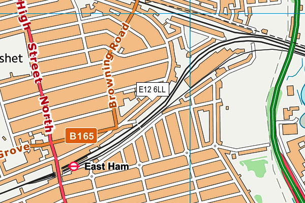 E12 6LL map - OS VectorMap District (Ordnance Survey)