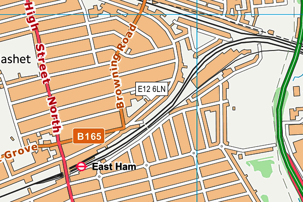 E12 6LN map - OS VectorMap District (Ordnance Survey)