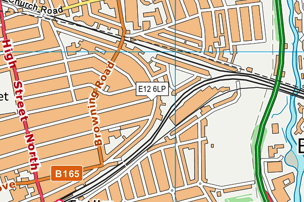 E12 6LP map - OS VectorMap District (Ordnance Survey)