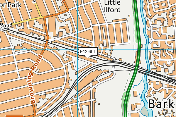 E12 6LT map - OS VectorMap District (Ordnance Survey)