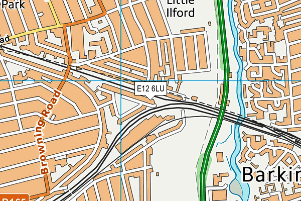 E12 6LU map - OS VectorMap District (Ordnance Survey)