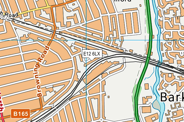 E12 6LX map - OS VectorMap District (Ordnance Survey)