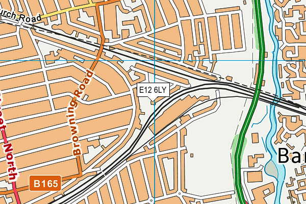 E12 6LY map - OS VectorMap District (Ordnance Survey)