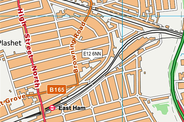 Kensington Primary School map (E12 6NN) - OS VectorMap District (Ordnance Survey)