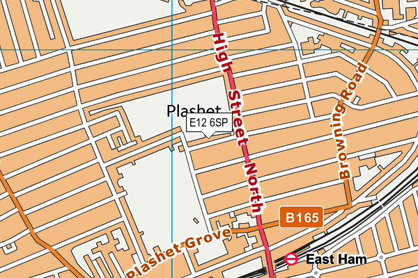 E12 6SP map - OS VectorMap District (Ordnance Survey)