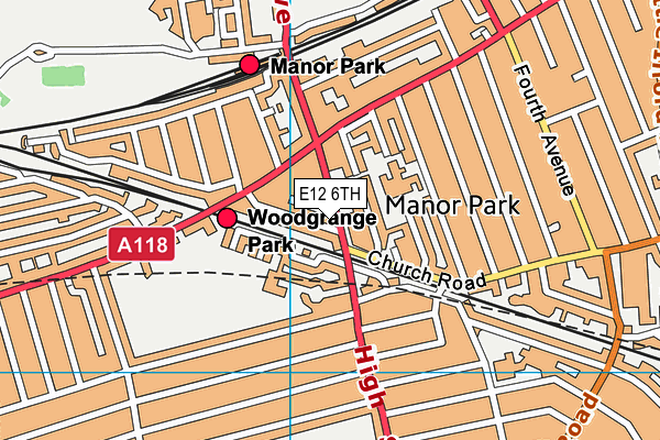 Salisbury Primary School map (E12 6TH) - OS VectorMap District (Ordnance Survey)