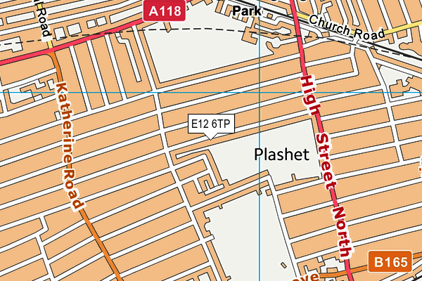 E12 6TP map - OS VectorMap District (Ordnance Survey)