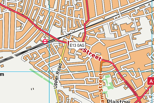 Curwen Primary School map (E13 0AG) - OS VectorMap District (Ordnance Survey)