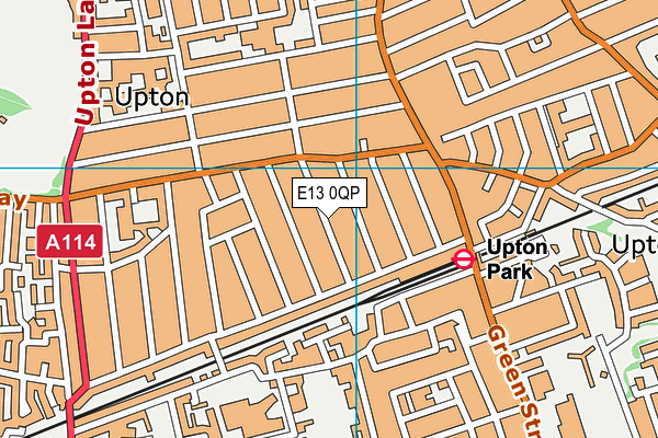 E13 0QP map - OS VectorMap District (Ordnance Survey)