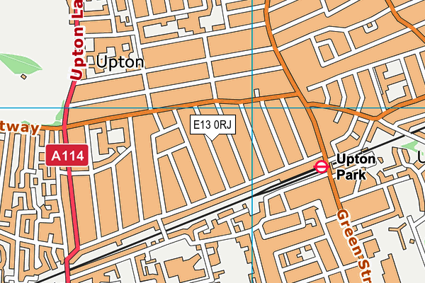 Upton Cross Primary School map (E13 0RJ) - OS VectorMap District (Ordnance Survey)