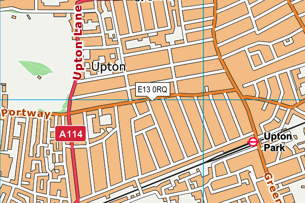 E13 0RQ map - OS VectorMap District (Ordnance Survey)