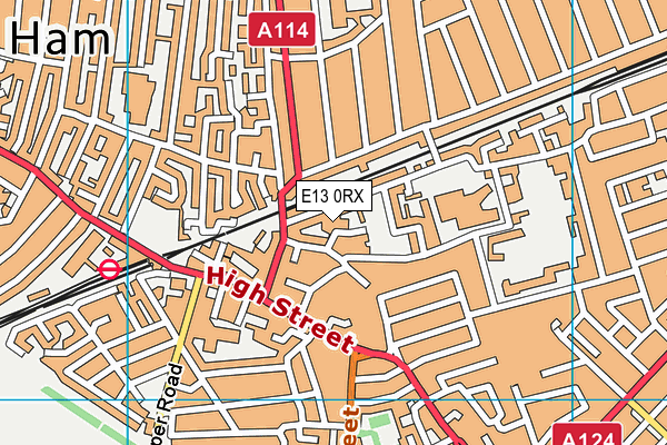 E13 0RX map - OS VectorMap District (Ordnance Survey)