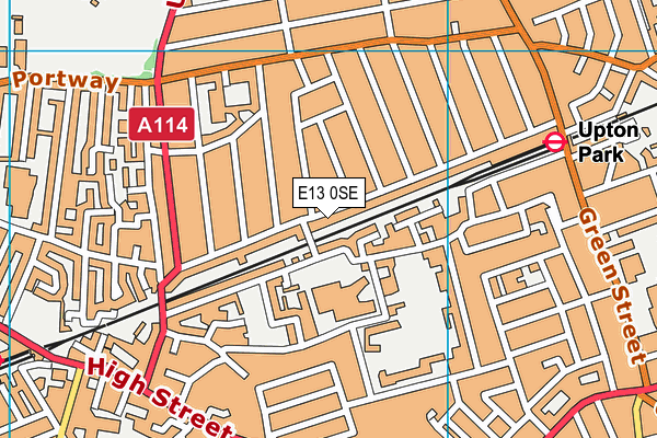E13 0SE map - OS VectorMap District (Ordnance Survey)