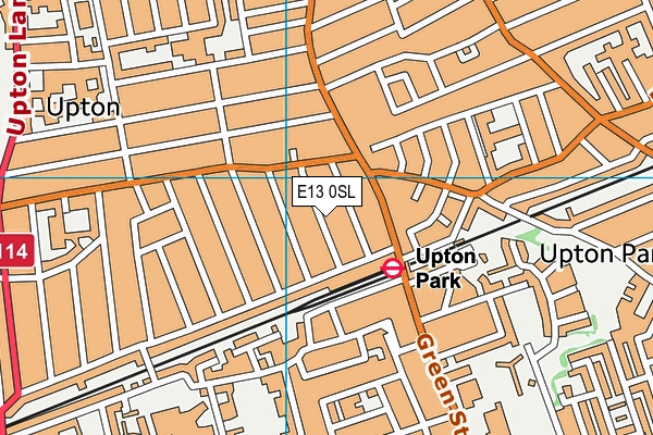 E13 0SL map - OS VectorMap District (Ordnance Survey)