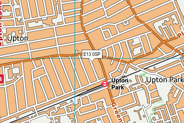 E13 0SP map - OS VectorMap District (Ordnance Survey)