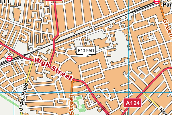 E13 9AD map - OS VectorMap District (Ordnance Survey)