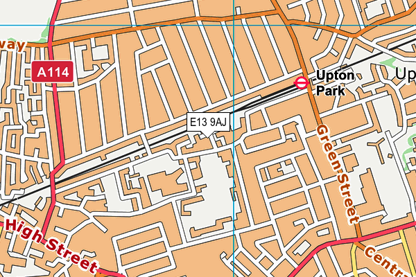 E13 9AJ map - OS VectorMap District (Ordnance Survey)